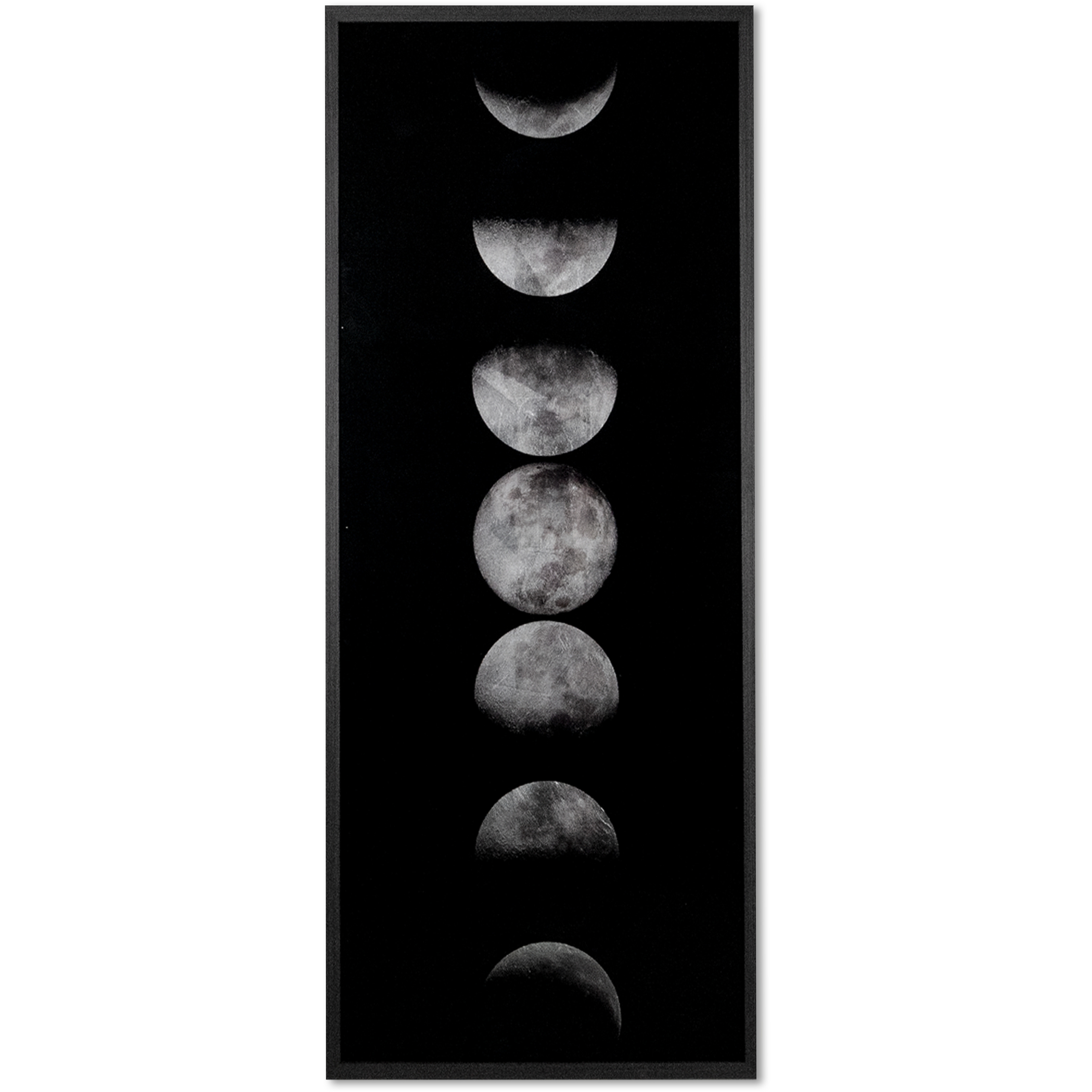 Moon Phases Charcoal Luxe Art